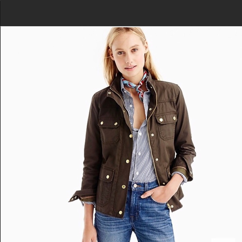 J. Crew waxed cotton coat